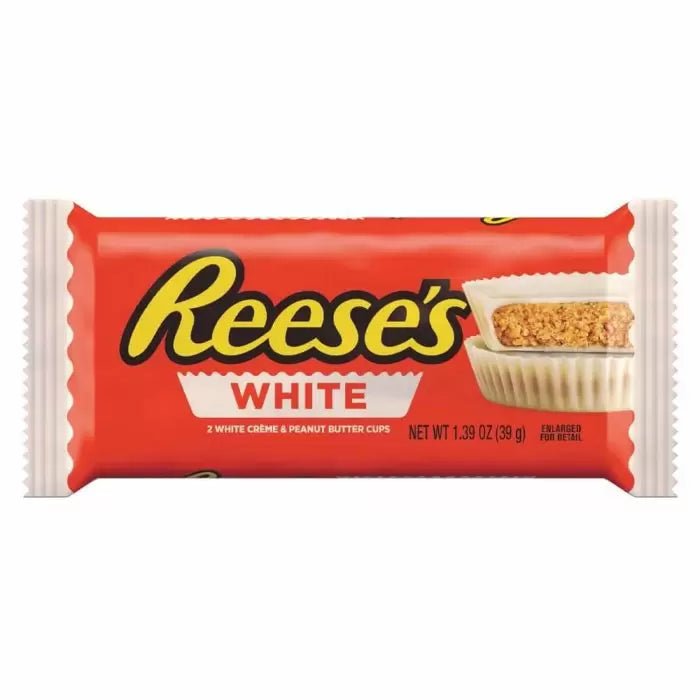 Reese's White Chocolate Peanut Butter Cups 39g SHORT DATED - Jessica's Sweets