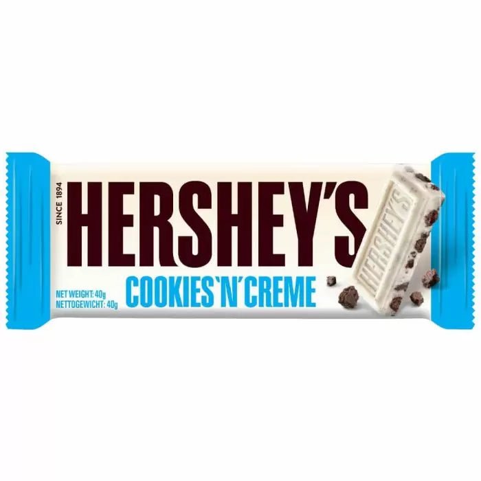 Hershey's Cookies 'N' Creme Bars 40g - Jessica's Sweets
