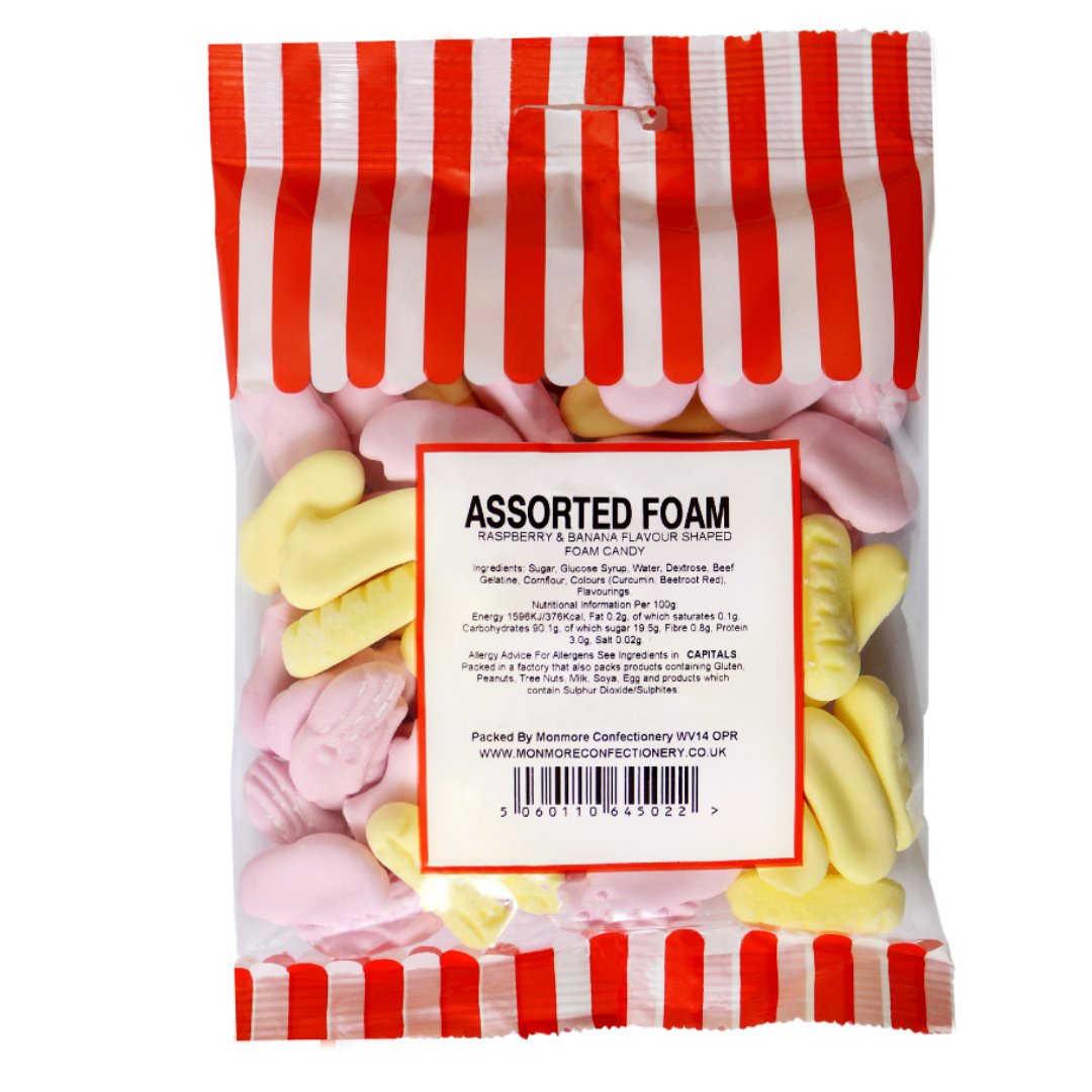 Assorted Foam 100g - Jessica's Sweets