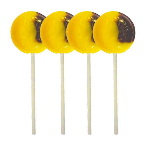 Dobson Banana Mega Lollies x4 - Jessica's Sweets