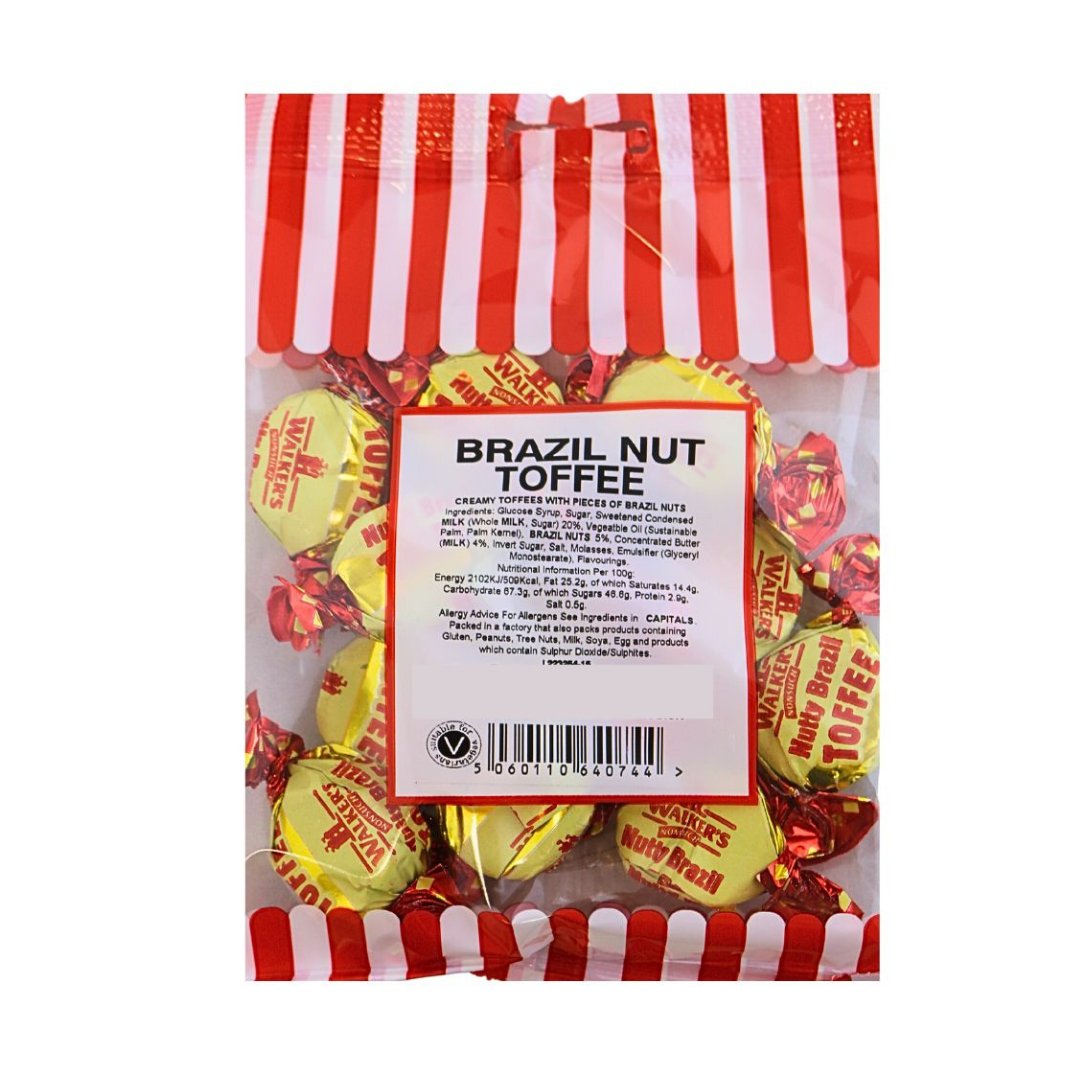BRAZIL NUT TOFFEES 100G - Jessica's Sweets