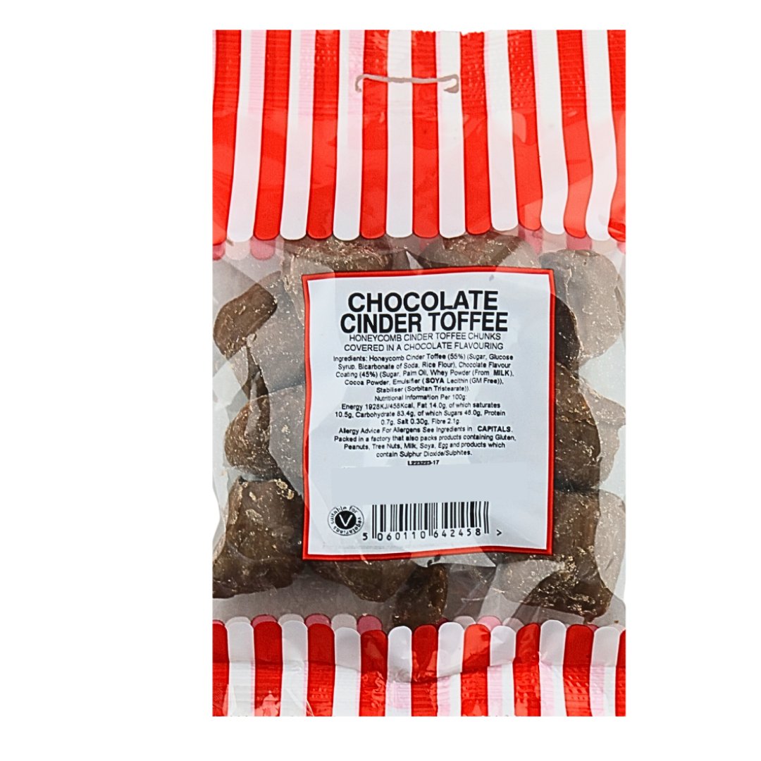 CHOCOLATE CINDER TOFFEE 100G - Jessica's Sweets