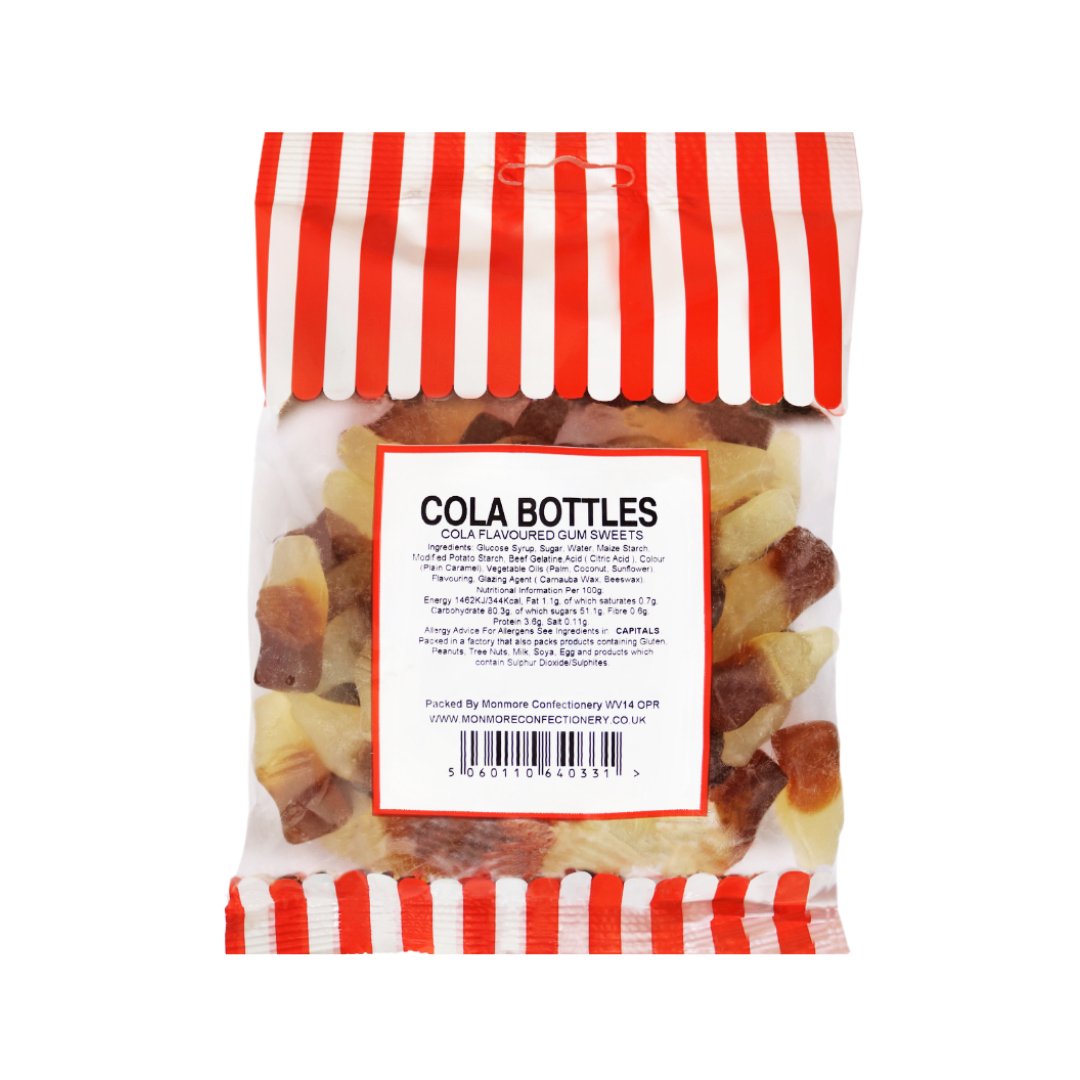 COLA BOTTLES 140G - Jessica's Sweets
