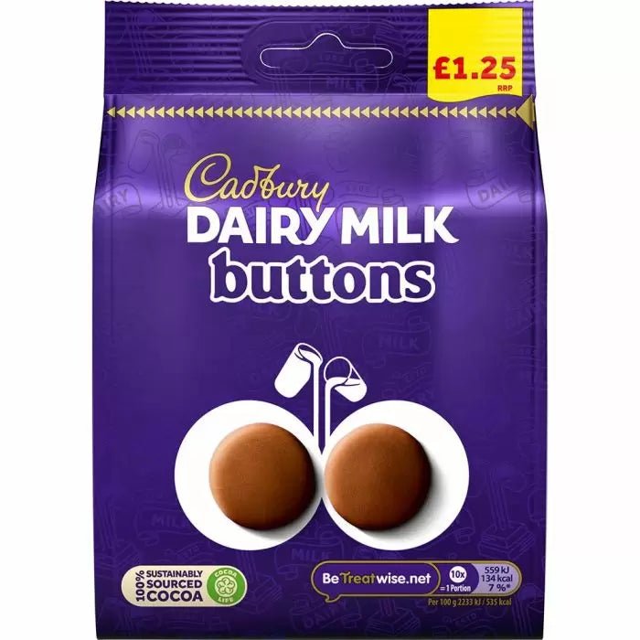 Cadburys Chocolate Giant Buttons Bag - Jessica's Sweets