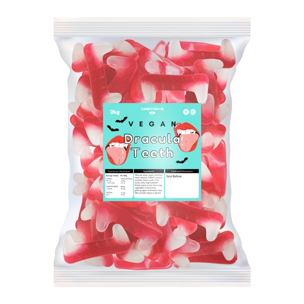 Candycrave Vegan Dracula Teeth 2KG - Jessica's Sweets