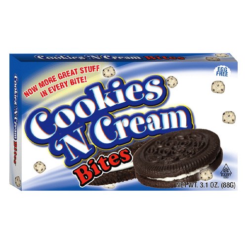 Cookies 'N' Cream Cookie Dough Bites Theatre Box 88g - Jessica's Sweets