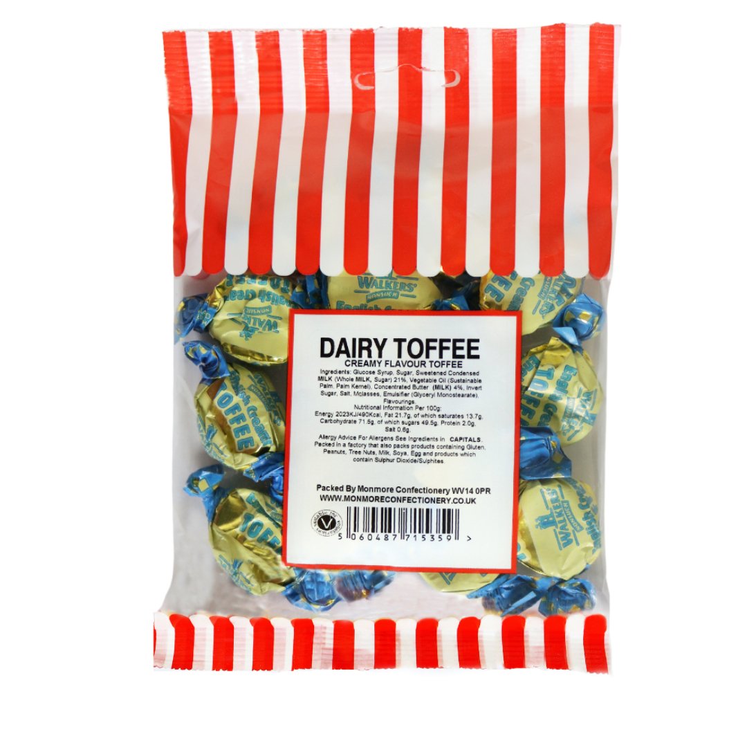DAIRY TOFFEE 100G - Jessica's Sweets