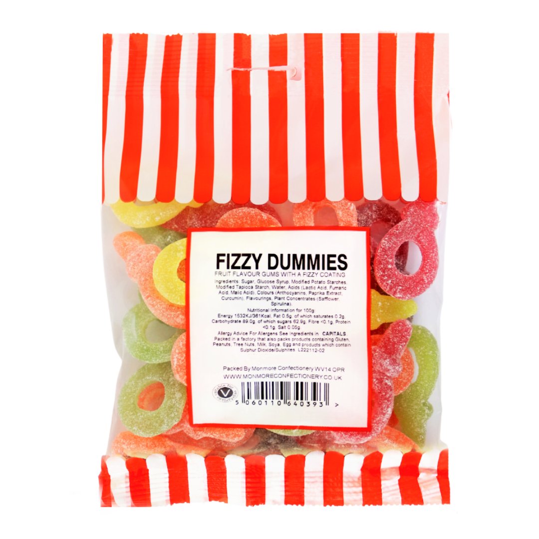 FIZZY DUMMIES 140G - Jessica's Sweets