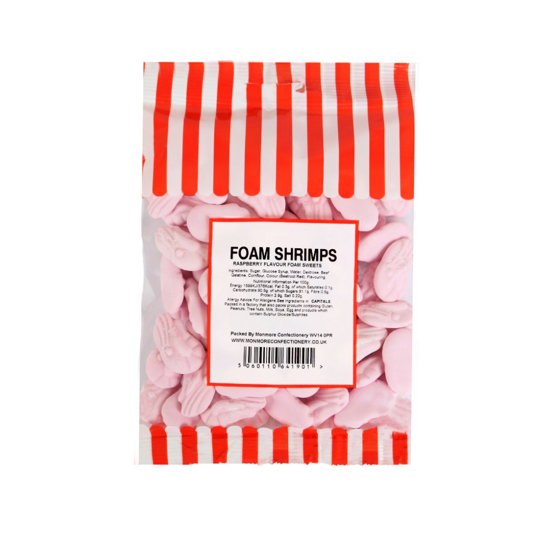 FOAM SHRIMPS 100G - Jessica's Sweets