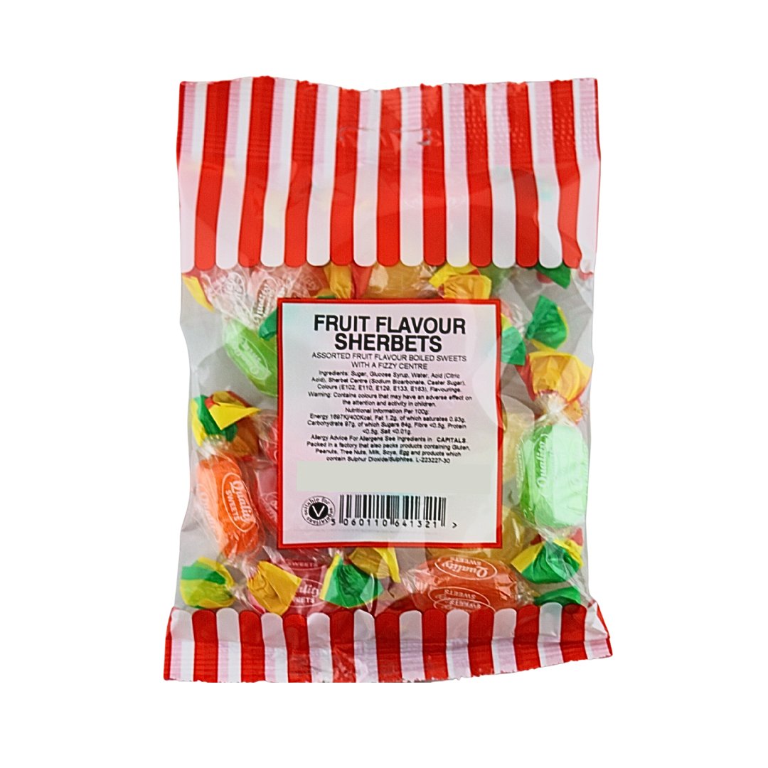 FRUIT FLAVOUR SHERBETS 140G - Jessica's Sweets