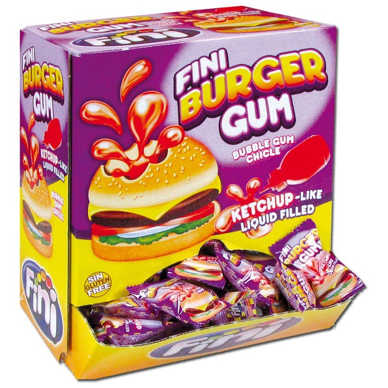 Fini Burger Gum 200 Count - Jessica's Sweets