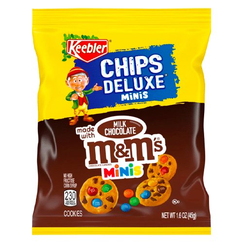Keebler Chips Deluxe Minis Milk Chocolate M&M's Minis Cookies 45g - Jessica's Sweets