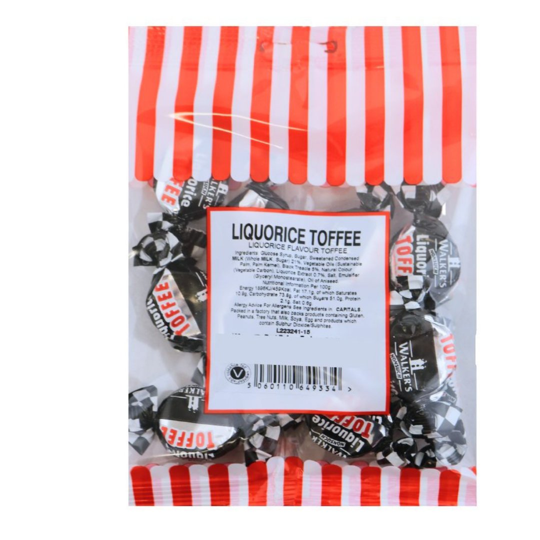 LIQUORICE TOFFEES 100G - Jessica's Sweets