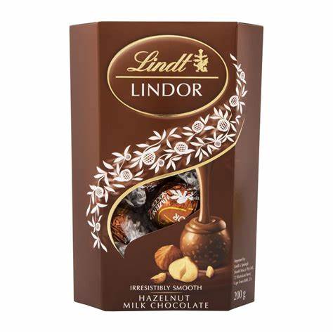 Lindt Lindor Hazelnut Truffles Chocolate Truffles 200g - Jessica's Sweets