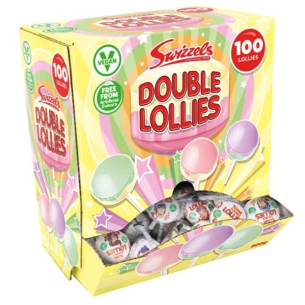 Swizzels Double Lollies Tub - 100 Lollies - Jessica's Sweets