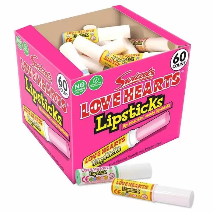Swizzels Lipsticks Box 60 Count - Jessica's Sweets
