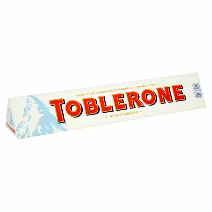 Toblerone White Chocolate 360g - Jessica's Sweets