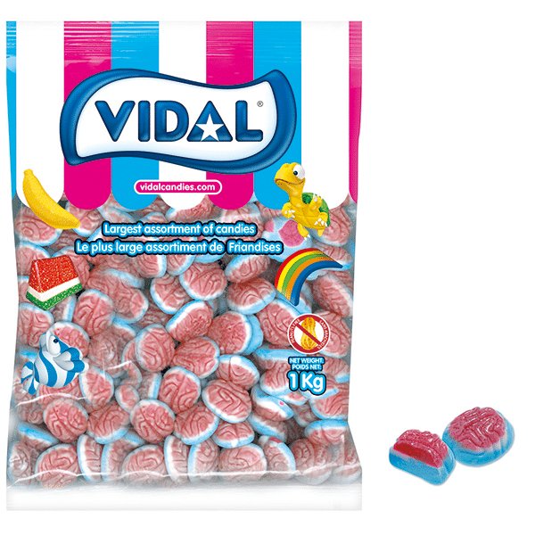 Vidal Jelly Filled Brains Bag 1kg Jessicas Sweets 0249