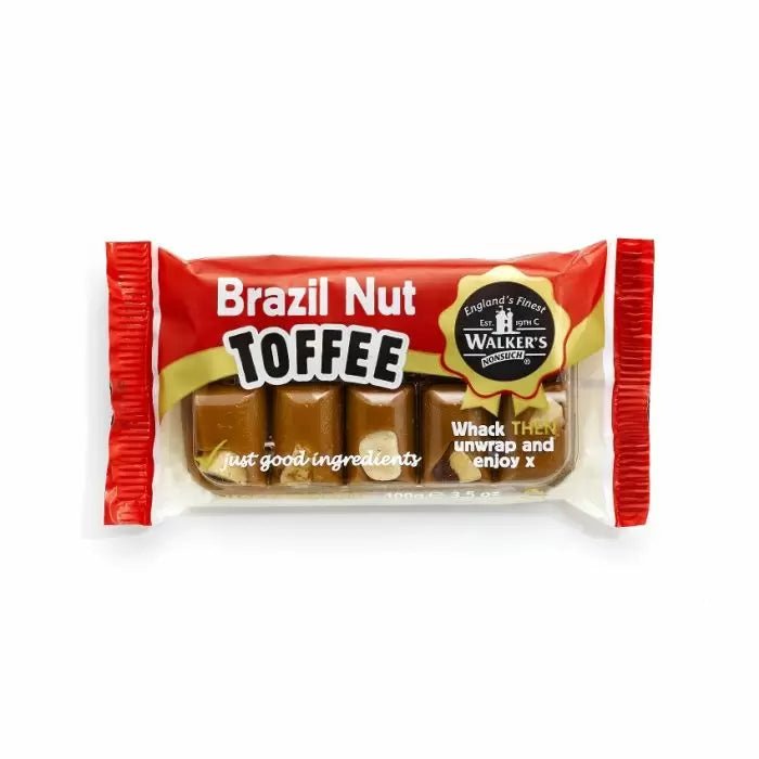 Walkers Brazil Nut Toffee Bar 100G - Jessica's Sweets