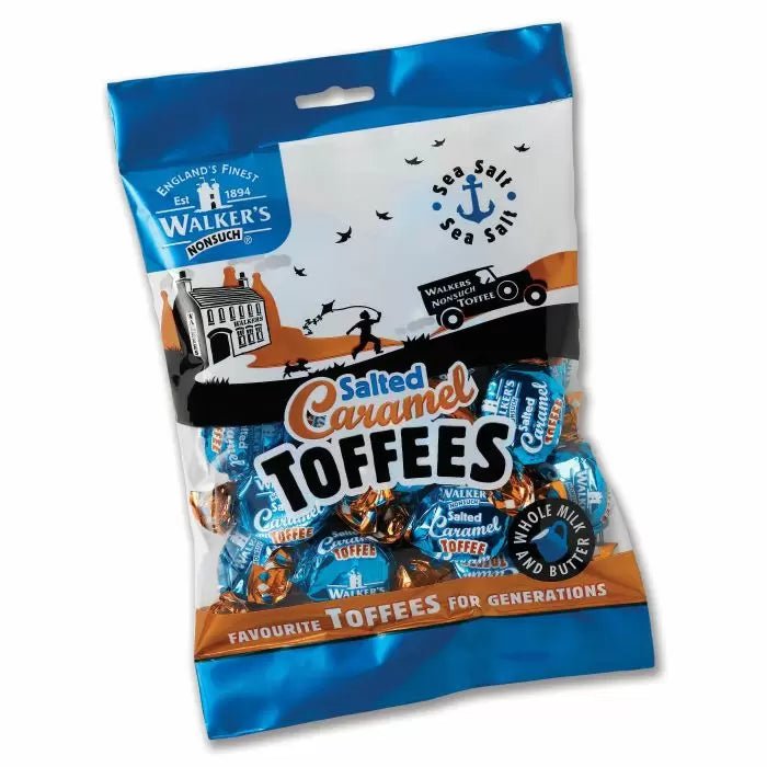 Walkers Salted Caramel Toffees 150g - Jessica's Sweets
