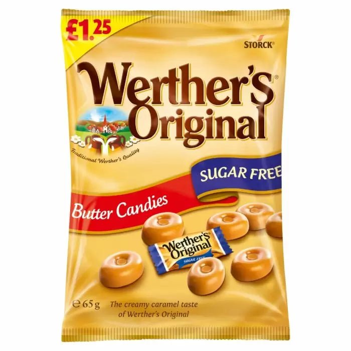 Werthers Original Sugar Free Butter Candies 65G - Jessica's Sweets