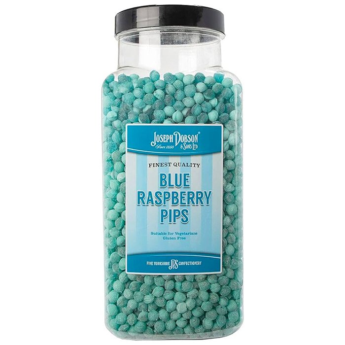 Dobsons Blue Raspberry Pips Jar 2.72kg - Jessica's Sweets