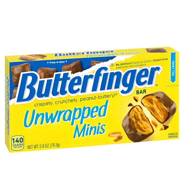 Butterfinger Unwrapped Minis 79g - Jessica's Sweets
