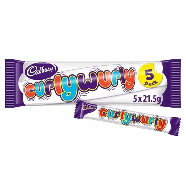 Cadbury Curly Wurly 5 Pack 107.5g - Jessica's Sweets