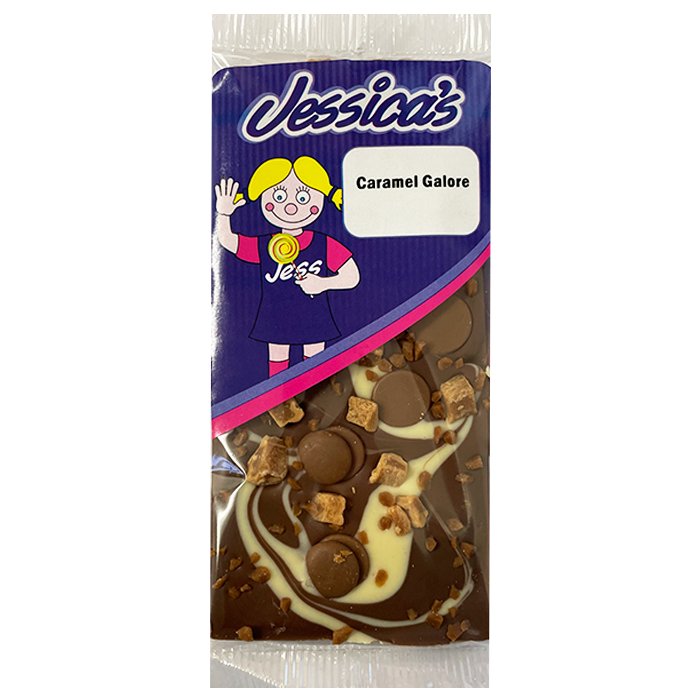 Jessica's Milk Chocolate Caramel Galore Bar 80g - Jessica's Sweets