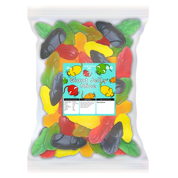 Candy Crave Giant Jelly Mice 2kg - Jessica's Sweets