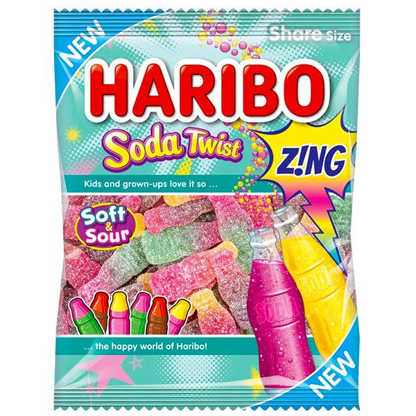 Haribo Soda Twist 160g - Jessica's Sweets