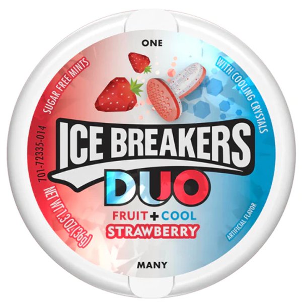 Ice Breakers Duo Strawberry 36g - Jessica's Sweets