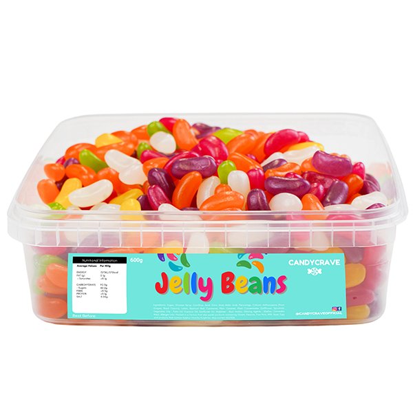 Candy Crave Jelly Beans Tub 600g - Jessica's Sweets