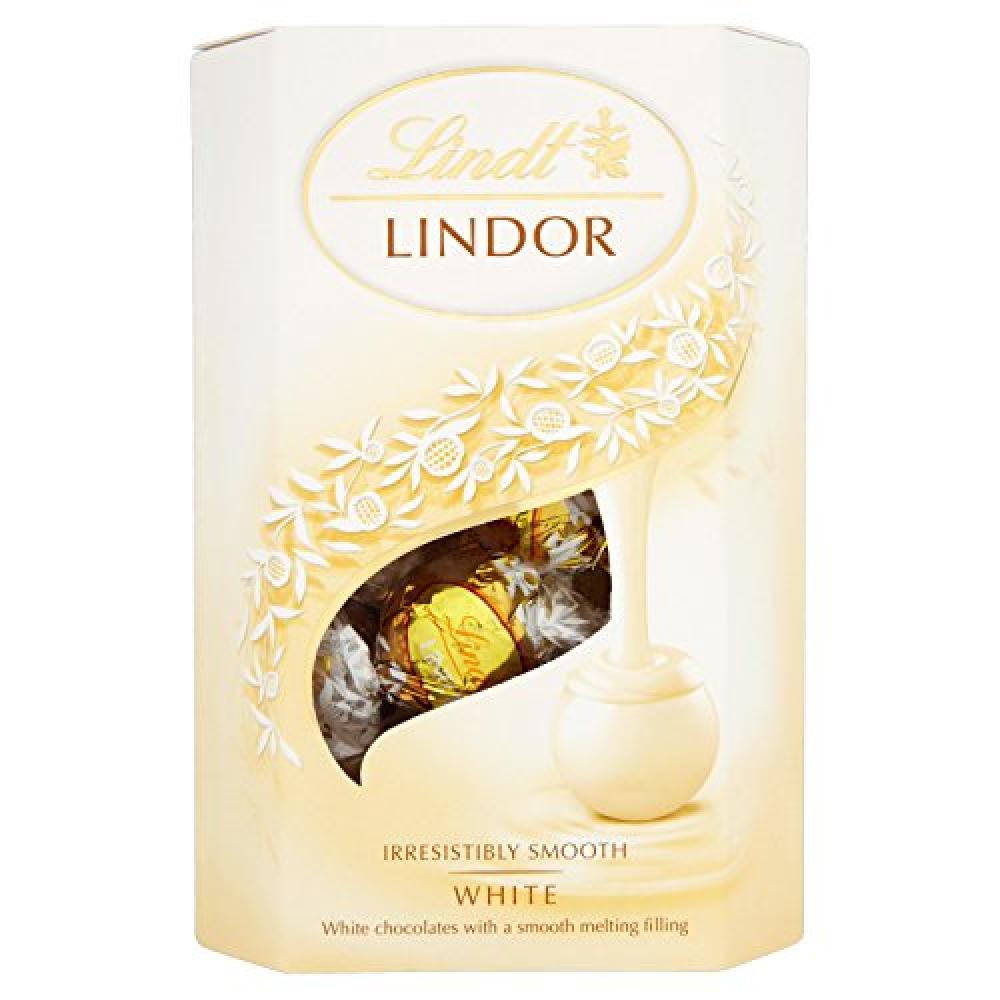 Lindt Lindor White Chocolate Truffles Box 200g - Jessica's Sweets