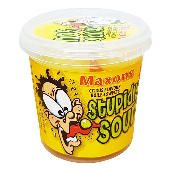 Maxons Stupidly Sour Citrus Flavour Boiled Sweets 100g