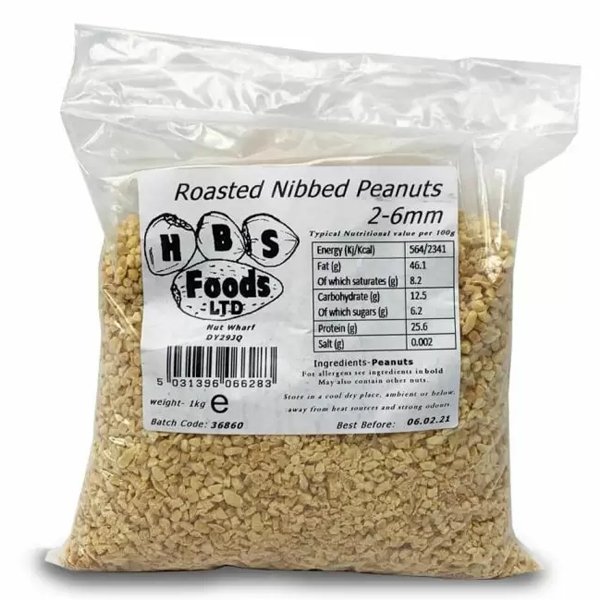 Roasted Nibbed Peanuts 1kg - Jessica's Sweets