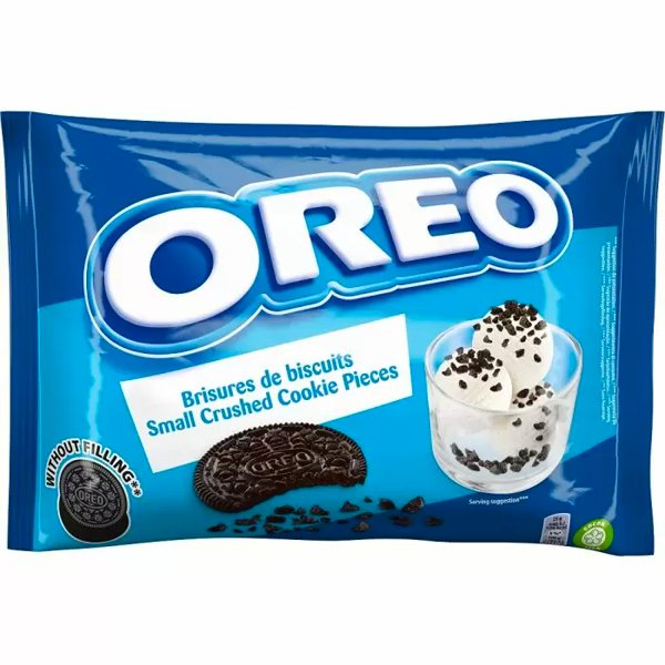 Oreo Crushed Cookie Crumbs (No Creme) 400g - Jessica's Sweets