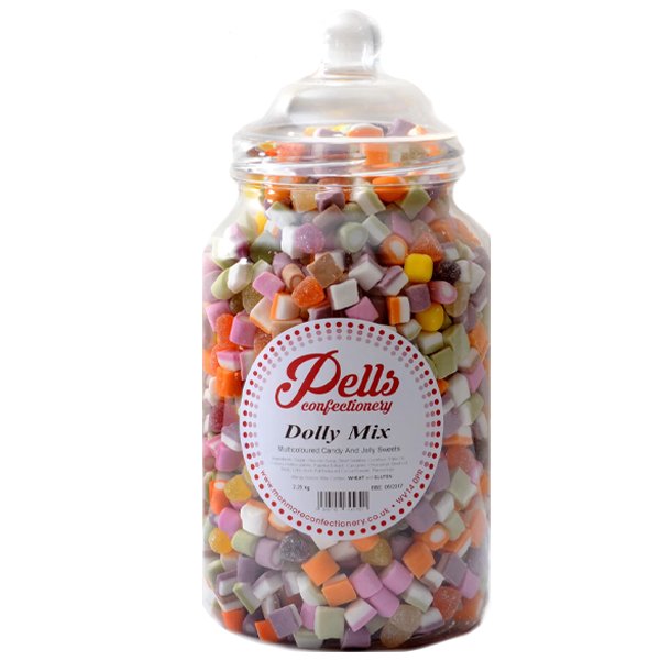 Pells Dolly Mixtures Jar 2.25kg - Jessica's Sweets