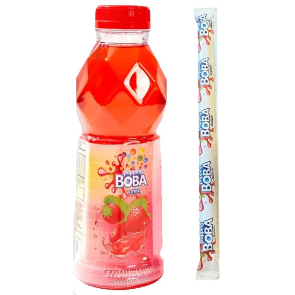 Popping Boba Strawberry 500ml - Jessica's Sweets