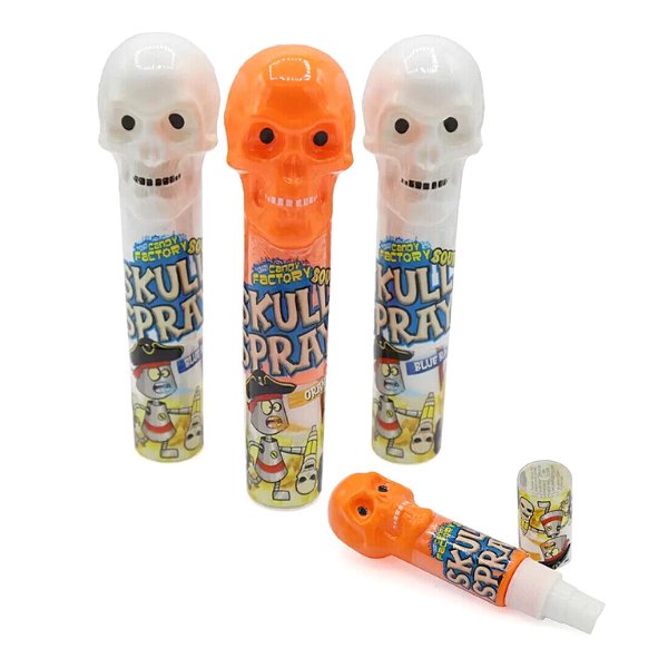 Crazy Candy Factory Sour Skull Sprays 50g - Jessica's Sweets