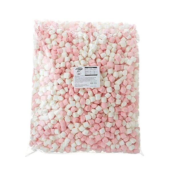 Sweetzone Mini Pink & White Mallows 1kg - Jessica's Sweets