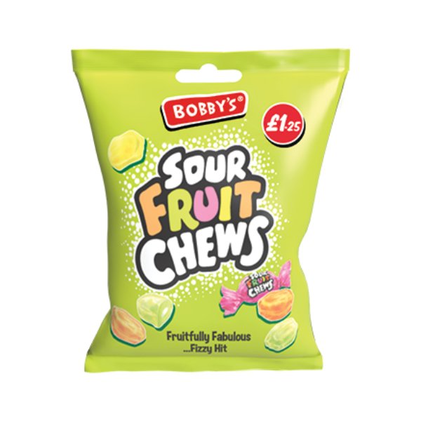 Bobby's Sour Fruit Chews 120g - Jessica's Sweets