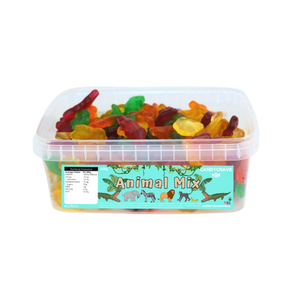 Candy Crave Animal Mix Tub 600g - Jessica's Sweets