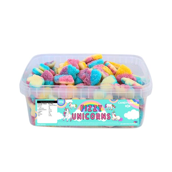 Candy Crave Fizzy Unicorns Tub 600g - Jessica's Sweets