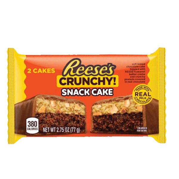 Reese's Crunchy Snack Cake Bar 77g - Jessica's Sweets
