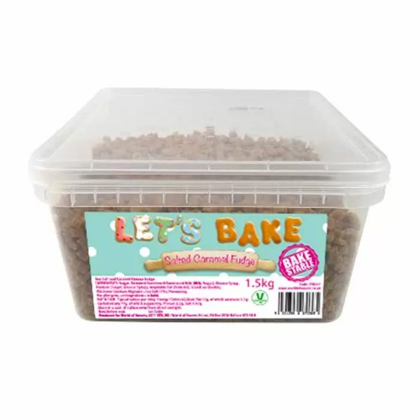 Let’s Bake & Decorate Mini Salted Caramel Fudge Pieces 1.5kg - Jessica's Sweets