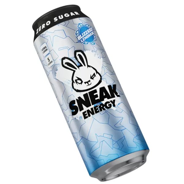 Sneak Energy Blizzard Lemonade Can 500ml - Jessica's Sweets