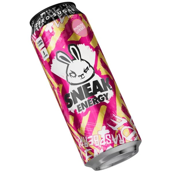 Sneak Energy Raspberry Lemonade Can 500ml - Jessica's Sweets