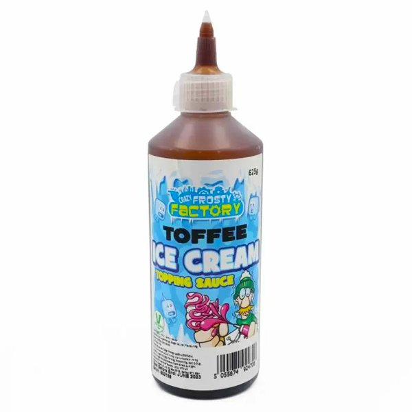 Crazy Frosty Factory Toffee Ice Cream Topping Sauce 625ml - Jessica's Sweets