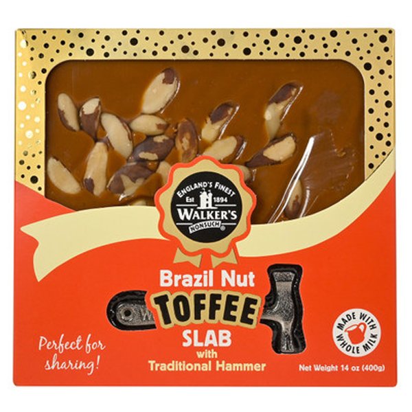 Walkers Brazil Nut Toffee Slab 400g - Jessica's Sweets